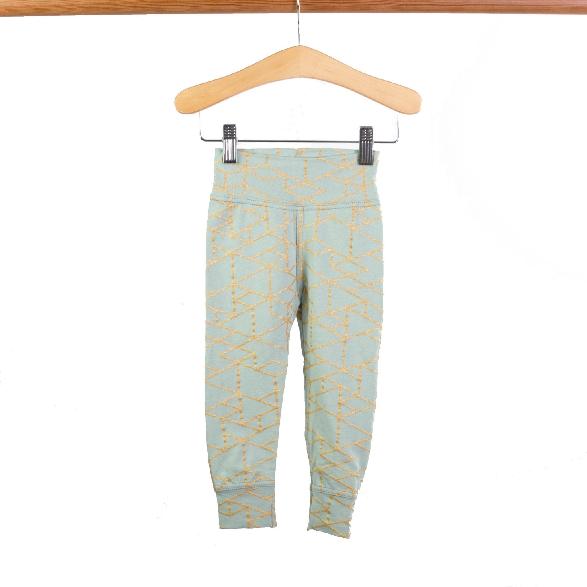 Organic Cotton Leggings Polygon Mineral