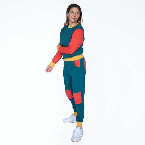 Adult Colorblock Sweatshirt – Peace House Studio